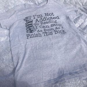 Book addict tee